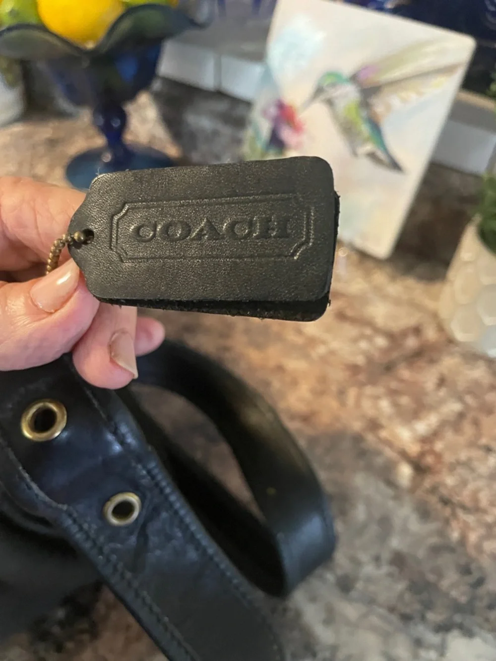 Vintage Coach 9951 Black Leather Crossbody Bag - Picture 11 of 11